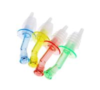 LABRIMP Juego de 4 Aireadores y Vertedores de Vino de Plástico con Buen Cierre para Conservar Las Propiedades Originales la Botella Color Aleatorio