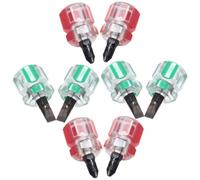 LABRIMP Juego de Destornilladores Mango Corto de Plástico y Metal 8 Piezas Mini de Cabeza Plana y Cruz para Reparaciones Hogar y Automotriz