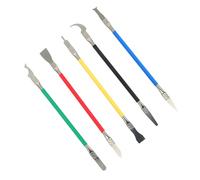 LABRIMP Kit de Reparación para Teléfonos Móviles 5 Palancas de Acero Inoxidable, Raspador de Adhesivo, Spudger Plano Metálico, Herramienta para Desmontar Tabletas y Abrir Dispositivos