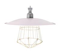 LABRIMP Lámpara Calentadora Metálica para Ganado Pantalla de Malla, Luz de Conservación del Calor para Lechones, Herramienta Segura para Jaulas de Ganado, Kit sin Bombilla, Uso Ganadero