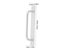 LABRIMP Manilla de Aleación de Aluminio para Puertas Correderas y Ventanas Diseño Moderno y Duradero Maneta Versátil para Cocina Armario y Acabado Plateado Medio