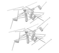 LABRIMP Metal Hair Clip Springs 16pcs, V-Type Torsion Spring Steel Parts for Hair Clip Repair and Hair Bow Making Supplies, Strong Clamping Force