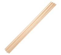 LABRIMP Molduras de Ventana de Madera Triangular 10 Piezas para Bricolaje, Tiras de Paulownia 6 MM X 50 CM, para Decoración Interior y Exterior