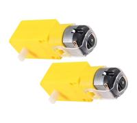 LABRIMP Motorreductor de Doble Eje 1:48 para Coche RC, 2 Unidades, Motor Eléctrico de CC para Proyectos de Robótica Control Inteligente de Velocidad