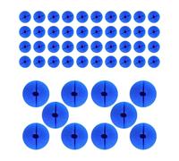 LABRIMP Narices de Payaso de Esponja Azul, Tamaño Único, 50 Unidades para Disfraces, Fiestas, Cosplay y Bromas Divertidas