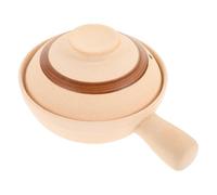 LABRIMP Olla de Barro Pequeña para Sopa Asa Única, sin Esmalte, para 1 Persona, Menaje de Cocina Hogar, Utensilio para Cocinar Arroz y Sopas, Ahorro de Energía y Fácil Limpieza