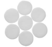 LABRIMP Pack de 12 Almohadillas de Maquillaje Redondas de Algodón Blanco, Suaves y Portátiles, Ideales para Polvos Faciales y Uso Diario