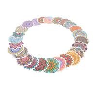 LABRIMP Pegatinas Decorativas Patrón de Mandala de PVC 2 Juegos Prácticas y Decorativas, Ideales para Personalizar para Ordenador y Cuaderno Equipaje y Objetos