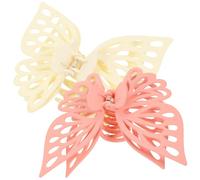LABRIMP Pinzas el Cabello Grandes con Diseño de Ala Mate, 2 Unidades, Material Abs y Pc, Sujetan Bien el Cabello, Accesorio Cómodo para Mujeres al Lavar la Cara