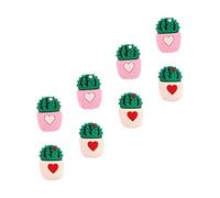 LABRIMP Protector de Cable USB para Protección Completa Diseño de Cactus Adorable, 8 Piezas de PVC y Buena Durabilidad en Cables de Carga y Datos
