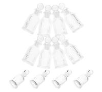 LABRIMP Recipientes de Agua Cristianos de Vidrio, Juego de 12 Botellas Vacías Tapa, 50 Ml, para Regalos en Bautizos, Comuniones y Eventos Religiosos