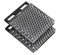 LABRIMP Reflector Cuadrado Retroreflectante 2 Unidades para Sensor Fotoeléctrico Panel Retrorreflectante de Alta Resistencia Intemperie Accesorio Efecto Reflectante para Señalización y