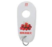 LABRIMP Regla de Calibre para Diámetro de Cerezas y Frutos Pequeños, Herramienta 9 Anillos Plásticos para Medición Precisa, Adecuada para Agricultores y Clasificación de Frutas