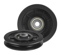 LABRIMP Rueda de Polea Cojinete de Nailon 2 Piezas para Máquina de Pesas Diámetro 90 MM Accesorios Fitness para Gimnasio y Hogar