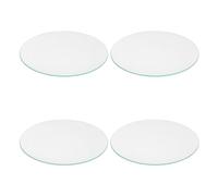 LABRIMP Set de 4 Discos de Vidrio para Moler Pigmentos Minerales Dispersión Uniforme y Adhesión Mejorada, Adecuado para Creación Artística y Fabricación de Pintura al Óleo