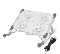 LABRIMP Soporte de Refrigeración para Laptop con Ventilador Base Ergonómica de Aluminio Diseño y Silencioso Portátil para y Estabilidad