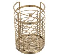 LABRIMP Soporte para utensilios de cocina: Organizador de cubiertos dividido con 4 compartimentos - Organizador de cubiertos de acero inoxidable - Recipientes para y palillos