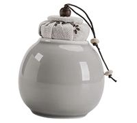 LABRIMP Tarro de Cerámica Japonés para Guardar Té Suelto de 200ml Capacidad de Sellado y Diseño Portátil para Almacenamiento de Viaje