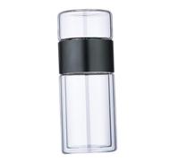 LABRIMP Taza Separadora De Té De Vidrio De Doble Capa 300 Ml Resistente a Altas Temperaturas, Filtro Infusor Portátil Para Adultos, Uso Diario Hogar y Oficina, Diseño Anti-escaldaduras