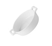 LABRIMP Tazón De Sopa Cerámica Blanco 23 Cm Con Asas Doble, Recipiente Grande Para Fideos Instantáneos y Ensaladas, Apto Para Hogar y Restaurante, Bowl Nordico Minimalista