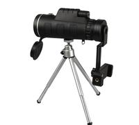 LABRIMP Telescopio Monocular con Guía Nocturna y Clip para Teléfono para Observación De Aves Caza y De y Negro