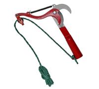 LABRIMP Tijeras de Podar Árboles y Vides con Cuerda, Podadora Extensible de Acero Rojo para Jardinería y Decoracion Otono, Tijeras que Ahorran Trabajo para Ramas y Arbustos