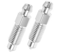 LABRIMP Tornillo de Purga de Freno de Metal M8 Válvula de Purga de Horquilla para Motocicleta, 2 Piezas, Fácil Reemplazo y Uso para Purgado de Frenos y Drenaje