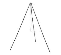 LABRIMP Trípode para Fogata de Camping Negro de 3 Secciones Soporte Portátil para Cocinar al Aire Libre Herramienta Esencial para Equipo y Utensilios de Cocina en Aventura de Campamento