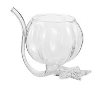 LABRIMP Vaso con Diseño de Calabaza y Vampiro Copa Molecular con Base de Vaso Transparente para Cócteles Jugos y Leche para Fiestas Bares y Ktv