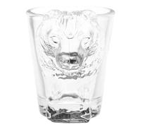LABRIMP Vasos de Whisky Vasos de Té de Vidrio 50ml Mini Forma de Oso, Compactos, Transparentes, para Espresso y Licores, Mesa de Comedor Ocasión