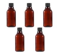 LABRIMP Viaje Rellenable y Actividades al Aire Libre Juego de 5 Botellas de 200ml con Tapa Pp y Cuerpo Pet, Portátil y Hermético, Adecuado para Viajes de Negocios