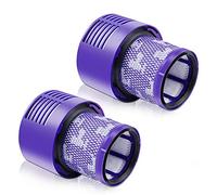 LabTEC 2 Paquetes de Filtros Traseros de Repuesto para Aspiradora Dyson V10 - Compatible con V10 Absolute, Animal, Motorhead y Total Clean, SV12