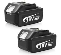 LabTEC Batería de ion de litio de 18 V para Makita BL1860B, BL1860, BL1850, BL1840, BL1830, BL1820, BL1815, BL1825, BL1835, BL1845, LXT-400 (2 unidades)