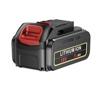 LabTEC DCB204 - Batería de litio para cargador Dewalt DCB105, DCB107, DCB112, DCB115, DCB118, 18 V, 5500 mAh, batería de repuesto para Dewalt DCB184 DCB183 DCB182 DCB180 DCB181 DCB2000 Batería con luz