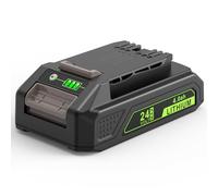 LabTEC GW2430 Batería 24V 2000mAh Recambio para Greenworks 24V(NO para 48V) Batería 29842 29852 29322 29862 2938202 26111700 CAM803 Herramienta eléctrica sin Cable con luz indicadora