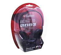 Labtec Stereo 442 - Auriculares con micrófono (Alámbrico, 20-20000 Hz, 30 mm, 100-16000 Hz) Negro