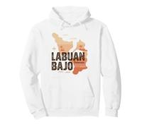 Labuan Bajo Indonesia, Divertido Recuerdo Retro de Isla Sudadera con Capucha