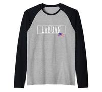 Labuan Malasia País Viaje Familiar Viajes Ciudad Hombres Mujeres Camiseta Manga Raglan
