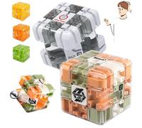 Labyrinth 3D Puzzle Cube, Maze Magic Cube - Educational Stress, Relief Puzzle Toy, Puzzles Mazes Balls Intelligence Cubes Logical Thinking Anti Education Fun Hand-Eye Coordination Toys(A+B)