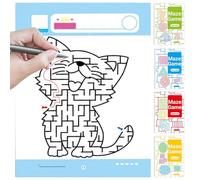 Labyrinth Book for Children-Labyrinth Book Set | Liberinto de Actividades para niños | Libros de, Juguetes progresivos | Actividad de Aprendizaje sensorial pedagógico de 4 Partes para EST