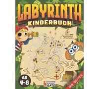 Labyrinth buch ab 4: Labyrinth rätsel für kinder ab 4-8 jahre | Labyrinthe ab 4 jahre spiel kinder | Block Vorschule Rätselspaß Rätselheft kinder ab 5