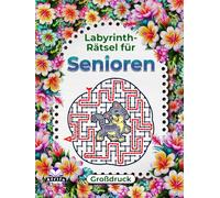 Labyrinth-Rätsel für Senioren (Großdruck), Katzen-Aktivitätsbuch zur Gedächtnisförderung: Logik- und Denkspiele für ältere Menschen, um den Verstand ... zu erhalten (Gedächtnisspiele für Senioren)
