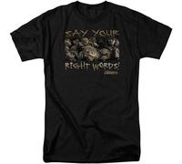 Labyrinth Say Your Right Words tee Retro 80s Scifi Graphic T Shirt Black XXL