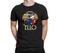 Labyrinth The Worm Ello Cult Film 80s Fantasy Vintage tee Round Neck Unisex Tops Men's 100% Cotton Short-Sleeve T-Shirts L