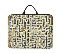 Labyrinth Treasure Map - Bolsa para portátil de 14 pulgadas con forro a prueba de golpes y diseño portátil, adecuada para negocios y uso diario.