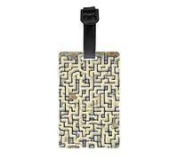 Labyrinth Treasure Map - Colgador de etiquetas de equipaje que protege la privacidad y es imprescindible para viajes y es duradero