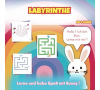 Labyrinthe: Rätselblock für Kinder ab 4 Jahre für Jungen und Mädchen