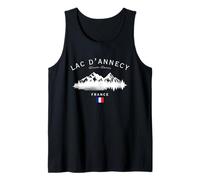 Lac d'Annecy Haute-Savoie France Mountain Resort Bandera de Francia Camiseta sin Mangas