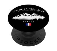 Lac de Sainte Croix Provence Alpes Côte d'Azur Bandera de Francia PopSockets PopGrip Adhesivo