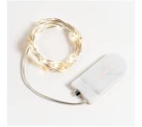 LAC EVERYTHING EVERYWHERE Guirnalda Luces Interior 2M 20 Luz Led Pilas Incluidas - Fairy Lights para Luces Arbol Navidad, Belen y Decoración Habitación | Blanco Cálido